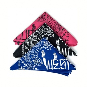 Vente en gros de bandana cachemire classique en coton personnalisé foulard carré de sport multifonction - Product Image 2
