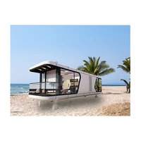 Maison capsule mobile portable d'extérieur, maison mobile capsule, mini-maison, maison préfabriquée, loft