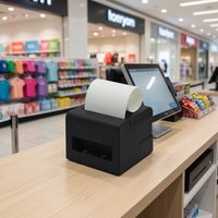 Imprimante thermique de reçus et codes-barres de bureau 80 mm avec tiroir-caisse, machine d'impression de factures sans fil Bluetooth pour le commerce de détail