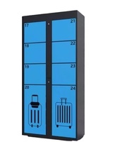 Système de casiers en acier sans clé en libre-service 24h/24 et 7j/7, casier intelligent pour le stockage des bagages