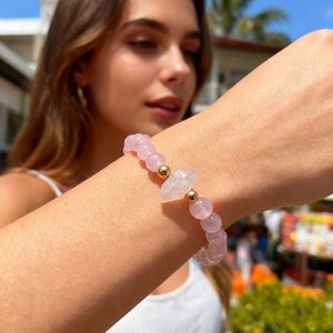 Bracelet en pierre naturelle avec perles de verre colorées, protection familiale, source d'expertise, usine chinoise, prototypage rapide - Product Image 3