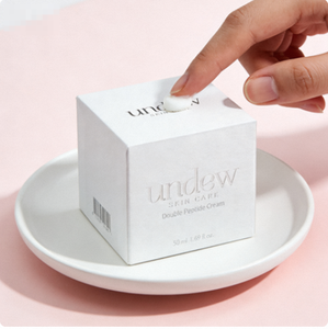 Crema Hidratante Facial con Doble Péptido UNDEW, Crema Antiarrugas y Reafirmante con Péptidos, Cuidado Hidratante Diario para Pieles Sensibles - Product Image 1
