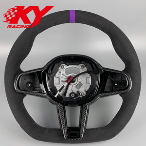 Suede Carbon Fiber Steering <b>Wheel</b> for BMW CS G02 G05 G06 G20 G21 G22 G26 G80 G87 F40 F44 I4 340i M440i X3 X4 X5 Car Accessories - Product Image 1