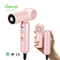 Sèche-cheveux ionique professionnel à séchage rapide, mini sèche-cheveux portable pour les voyages