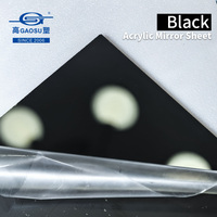 Plaque en acrylique noir coulé, panneau PMMA opaque solide, plaque résistante aux rayures pour meubles, cloisons, présentoirs, signalétique