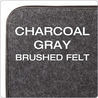 Tailles personnalisées d'usine Sac de pochette à fermeture éclair en feutre gris anthracite pour les fournitures de bureau scolaires et le stockage quotidien des essentiels
