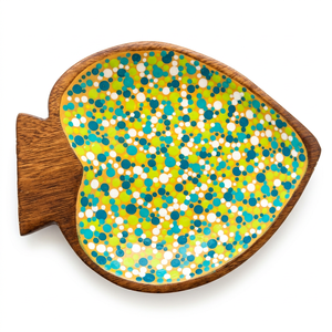 Premium NEHA ENTERPRISES Wood Enamel Coated Modern Breakfast Serving Board Appetizer Tray Food Presentation <b>Platter</b> Tabletop - Product Image 5