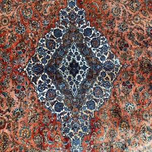 Alfombra Tejida Persa Tradicional Color <span class=keywords><strong>Ladrillo</strong></span> Rojo de 80*120cm, Directo de Fábrica, para Dormitorio - Product Image 4