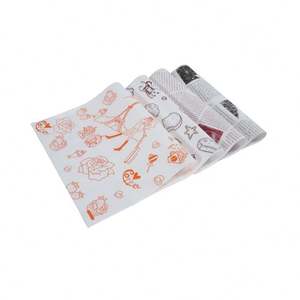 Papel Antigrasa Personalizado al por Mayor, Papel Encerado de Grado Alimenticio con Impresión de Logotipo para Panadería, Hamburguesas, Donas, Galletas, Sushi, Piruletas y Dulces - Product Image 5