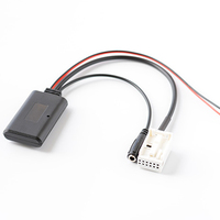 Adaptateur AUX pour voiture en plastique fabriqué en Chine, câble radio stéréo sans fil, microphone pour Peugeot 207/307/407/308 Citroën