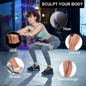 Ensemble de bandes de résistance We Yoga avec disques coulissants et ancre de porte pour l'entraînement des squats et des levées de hanches, équipement de fitness - Product Image 2
