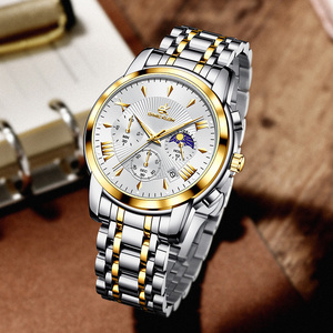 Montres pour hommes, marques de luxe, montres en or, chronographe à quartz, étiquette privée, OEM, sport, étanches, montres de luxe pour affaires - Product Image 4