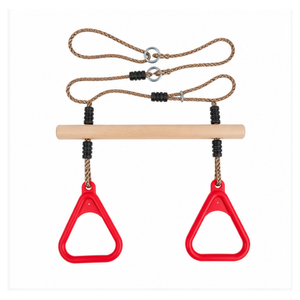 <span class=keywords><strong>Trapeze</strong></span> <span class=keywords><strong>en</strong></span> <span class=keywords><strong>bois</strong></span> <span class=keywords><strong>avec</strong></span> <span class=keywords><strong>anneaux</strong></span> 40 cm, balançoire de gymnastique pour enfants, entraînement <span class=keywords><strong>en</strong></span> salle, jeu, personnalisable OEM - Product Image 5