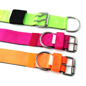 <span class=keywords><strong>Collar</strong></span> de perro acolchado de neopreno de <span class=keywords><strong>2</strong></span> pulgadas de Color sólido, hebillas de alfiler, dos collares de perro tácticos resistentes de diseñador de nailon de entrenamiento duradero - Product Image 2