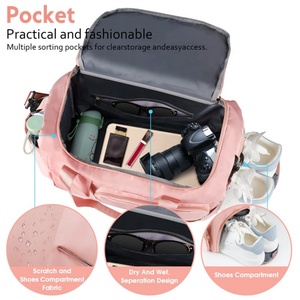 Wholesale Water-Repellent Weekender Gym Travel <b>Bag</b> Foldable Travel <b>Bag</b> <b>with</b> <b>Shoe</b> <b>Compartment</b> and Wet <b>Compartment</b> - Product Image 4