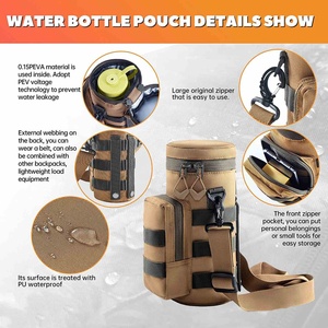 Pochette isotherme portable en polyester pour bouteille d'eau, pour les sports de plein air, les voyages et l'escalade, avec contrôle de la température - Product Image 3