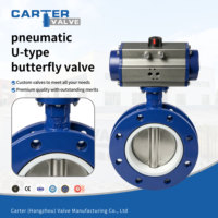 Válvula de Mariposa Eléctrica Neumática con Brida en U de Acero Inoxidable 304/316L, a Prueba de Explosiones Exd, para Medios Corrosivos, PN10, Válvula de Control