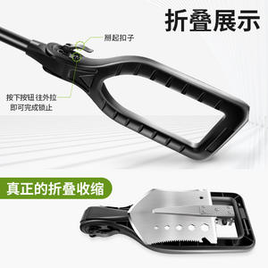 พลั่วกลางแจ้งฮันนาห์รุ่นอัพเกรด ผลิตจากเหล็กแมงกานีส เครื่องมือเอาตัวรอดสำหรับการตั้งแคมป์และติดตั้งบนยานพาหนะ - Product Image 2