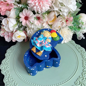 Boîte de rangement lune en résine personnalisée pour ornements Figurines lune artisanat Cadeaux - Product Image 4
