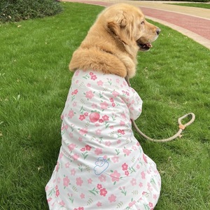 Mignon grand chien gilet été robe pour animaux de compagnie pour chiens moyens à grands, Golden Retriever, Labrador, Samoyède, vêtements de protection solaire minces - Product Image 2