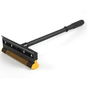 Plastic Car Glass Window Cleaner Squeegee Brush With Sponge Plastic Handle