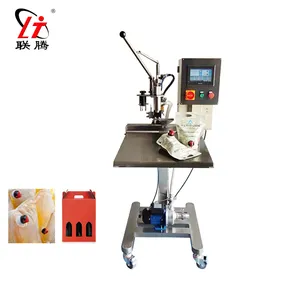 LT PACK Manual Semi Automatic Aseptic Juice Milk Oil Bib bag in Box Plastic Bags Pouches Handle Filling Capping Machines