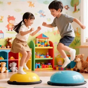 Palla per Equilibrio a Mezza Sfera da 46cm per Bambini, in ABS Rinforzato, per Allenamento Sensoriale e Multifunzione - Product Image 1