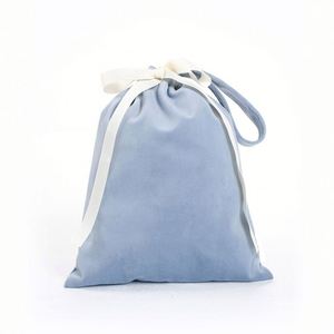 Pochette à cordon personnalisée pour dés, sacs cadeaux de luxe en velours pour bijoux de mariage avec fermoir à pression - Product Image 4