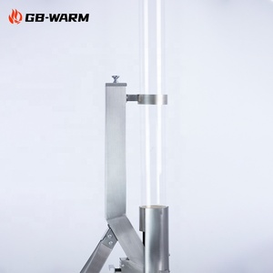 Stufa a <span class=keywords><strong>Pellet</strong></span> Senza Fumo in Acciaio Inox, Riscaldatore da Patio con Certificazione RoHS, Produzione OEM all'Ingrosso - Product Image 4