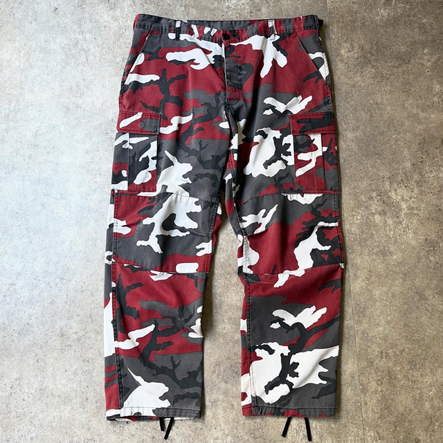 OEM Custom All Over Print Cargo Pants Men High Quality Streetwear Baggy Track Pants Outdoor Hunting Clothes Fashion Man Clothes