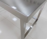 Op maat gemaakte 316 roestvrijstalen werktafel voor industrie, voedingsindustrie, laboratorium, ziekenhuis, roestvrijstalen werkbank, lage minimale bestelhoeveelheid, keuken