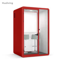Cabine de travail insonorisée portable pour bureaux à aire ouverte et espaces commerciaux