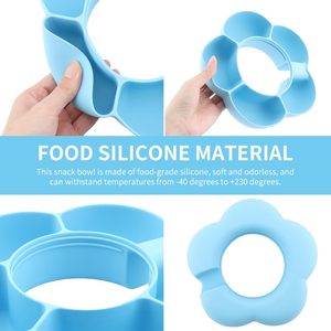 Bandeja de silicona con 5 compartimentos para aperitivos, diseño Flor de Ciruelo, para vaso Stanley de 40 oz con asa - Product Image 5