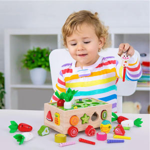Jouets éducatifs en bois Montessori pour bébés garçons et filles de 1, 2 et 3 ans, jouets de tri de formes, cadeaux d'anniversaire pour enfants - Product Image 5