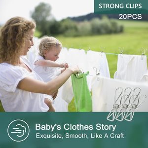 304 paslanmaz çelik Metal giysi mandal çanta resim gıda klipler askı klipler için giyim dayanıklı ve Rustproof - Product Image 5