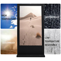 Venta al por mayor 32 43 50 55 pulgadas al aire libre pantalla táctil Monitor de pie al aire libre LCD Tv monitores para publicidad al aire libre