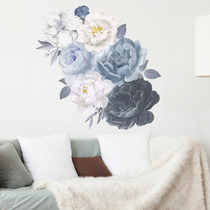 3 couleurs <span class=keywords><strong>Blanc</strong></span> Bleu <span class=keywords><strong>Noir</strong></span> Pivoine Papier Peint Élégant Fleurs Papier Peint <span class=keywords><strong>Pour</strong></span> <span class=keywords><strong>Chambre</strong></span> Maison Chaleureuse Décoration <span class=keywords><strong>Stickers</strong></span> Muraux - Product Image 4