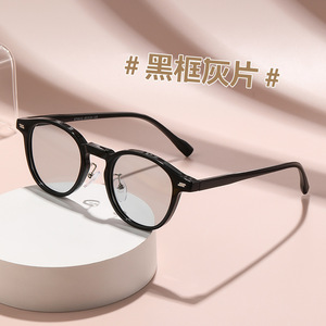 Lainiao 6012 Wholesale Metal <b>Sunglasses</b> China Retro Unisex Custom <b>Round</b> <b>Frame</b> Luxury PC Lenses Polarized UV400 - Product Image 4