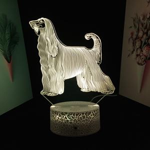 Figurine d'<span class=keywords><strong>Action</strong></span> Animal Chien, Lampe 3D, Modèle de Collection, Jouets, Veilleuse LED, Cadeau de Noël pour Enfant, Dropshipping - Product Image 5