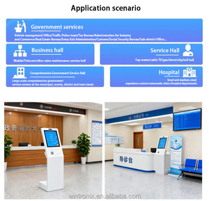 17 inch màn hình cảm ứng vé Dispenser Máy quản lý hàng đợi hệ thống kiosk phần mềm - Product Image 6