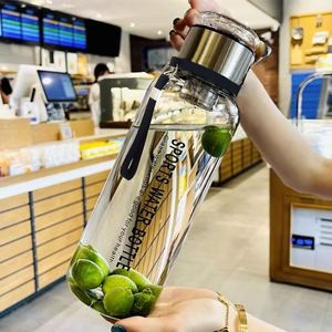 Wholesale Outdoor Travel Sports Portable Leak Proof Beverage Tea Glass Bottle Glass <b>Water</b> Bottle with Strap - Product Image 2