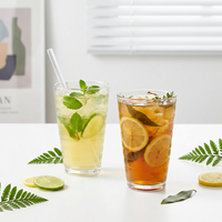 Vaso de Plástico Transparente con Recubrimiento Tipo Vidrio, Reutilizable, Ecológico, Apto para Lavavajillas, de 12 oz, Personalizado OEM, para Bebidas y Agua