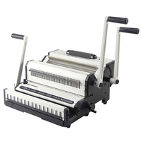 Máquina Encuadernadora Manual Multifunción 2 en 1 para Alambre y Espiral SG-SW2500A