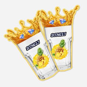 ถุง Mylar ทรงถ้วยผิวด้านปิดผนึกได้1G 3.5g 7g 14g เกรดอาหารถุงซิปล็อคพลาสติกซิปล็อค - Product Image 5