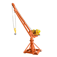 Mini Grue de Levage Rotative à 360 Degrés, 2 Tonnes, Petite Grue de Moteur Chèvre d'Atelier pour Usage Extérieur