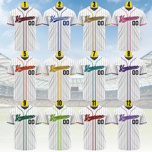 Maillots de baseball personnalisés Tontons Factory - Impression par transfert thermique 100% polyester antibactérien, tailles uniques unisexes pour adultes - Product Image 1