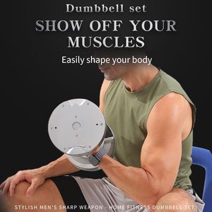 Adjustable 41.5kg <strong>Dumbbell</strong> for Gym Fitness Custom for Strength Training-23.5kg 32.5kg 41.5kg Weight Adjustments Made Steel - Product Image 2