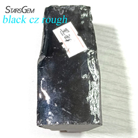 Starsgem Zircone cubique colorée brute non taillée synthétique créée en laboratoire traitée thermiquement 39 couleurs pierre irrégulière matériau CZ