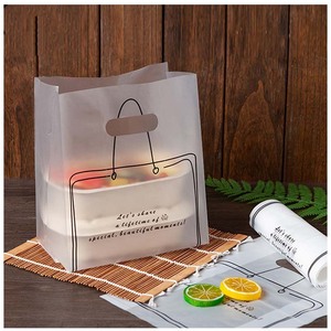 Individuelles Logo Polyethyl Togo Einkaufstaschen mitzunehmen Speisen Kunststoff-Taka zum Mitnehmen Kunststoffbeutel Vielen Dank Kunststoff-Taschen zum Mitnehmen - Product Image 5