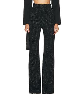 <span class=keywords><strong>Pantaloni</strong></span> in maglia spessa autunno e inverno da donna <span class=keywords><strong>tasche</strong></span> antiscivolo <span class=keywords><strong>laterali</strong></span> in tessuto <span class=keywords><strong>con</strong></span> filettatura metallica su tutti i <span class=keywords><strong>pantaloni</strong></span> - Product Image 5